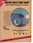 1979 planches de surf O'Neill SuperLite publicité couleur / grand art / boutique de surf de la côte sud