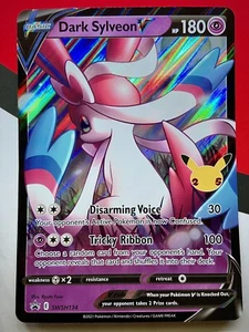 JUMBO Oversized Dark Sylveon V Promo SWSH134 Pokémon Celebrations NM - Picture 1 of 3