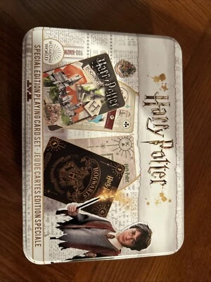 Juego de cartas Harry Potter 2 barajas en lata edición especial de Acuario Foto 1 de 2