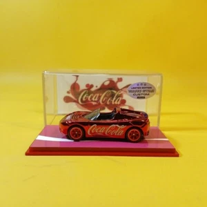 Hot Wheels 2008 TESLA ROADSTER CHROME Red COCA COLA (WANGSTAR CUSTOM) REAL RIDER - Picture 1 of 15
