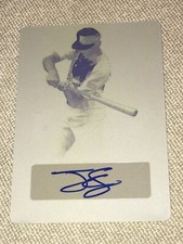 TYLER SODERSTROM 2019 Leaf Perfect Game Autograph Yellow Printing Plate #1/1 A's
