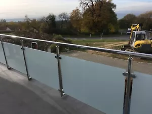 Balkongeländer Edelstahl VSG Glas Balkon Geländer - Bild 1 von 23