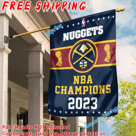 Denver Nuggets NBA Final Champions 2023 House Flag Banner 28x40 Fans Home Decor Cover