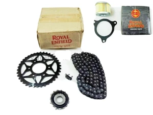 Fit For Royal Enfield Himalayan Chain & Sprocket Kit With Free Oil Filter  - Bild 1 von 3