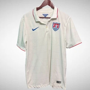 Nike Shirt Mens Large Short Sleeve White USA MLS Soccer jersey Authenric 2014 - Picture 1 of 8
