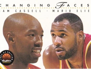 SAM CASSELL MARIO ELIE CHANGING FACES SKYBOX PREMIUM 1994-95 HOUSTON ROCKETS - Picture 1 of 2