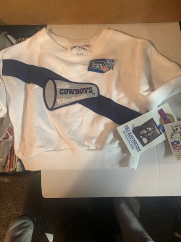 Vintage 1990s Dallas Cowboys Cheerleader Sweatshirt Toddler Size 3T New NWT Cover