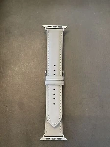Kemisant Top Maserung Leder Apple Watch Band 22 mm, grau. - Bild 1 von 2