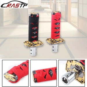 4" 10cm Universal Black Samurai Sword Shift Knob Shifter Katana Metal Racing JDM - Picture 1 of 11