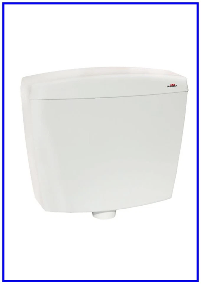 Cassetta Esterna Wc Scarico Tipo Singolo a Zaino Bianca per Bagno con Accessori - Immagine 1 di 3