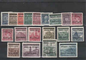 BOHEMIA AND MORAVIA, MICHEL 1-19, MINT NEVER HINGED, LUXUS, SEE!! - Picture 1 of 1