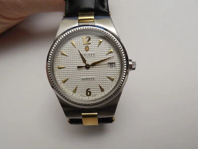 RELOJ HOMBRE CONCORD MARINER ORIGINAL ACERO MACIZO 35MM FECHA REDONDA Foto 1 de 4