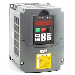 Huanyang VFD,Single to 3 Phase,Variable Frequency Drive,1.5kW 2HP 110V/120V I...