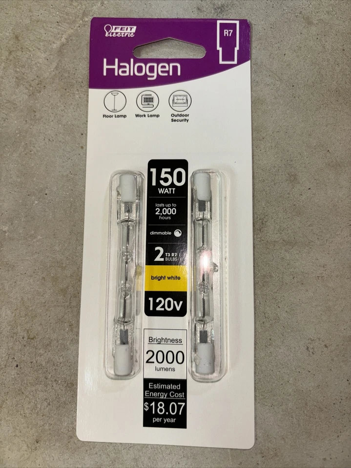 Feit Electric 150Watt/120 Volt Replacement Bulbs - R7 base (New) - Image 1 of 3