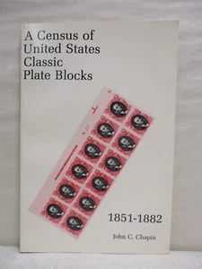 Bloques de placas clásicos del Censo de los Estados Unidos 1851-1882 por John Chapin tapa blanda - Imagen 1 de 10