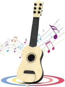 Kids Toy Guitar 6 String,17 Inch Guitar Baby Kids Cute Guitar Rhyme Developmenta - Picture 1 of 14