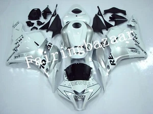 Fit for 2009-2012 CBR600RR REPOSL Silver White ABS Plastic Injection Fairing Kit - Foto 1 di 6