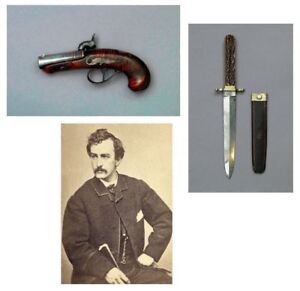John Wilkes Booth Gun & Knife PHOTO Lot, Killed Abraham Lincoln Assassination