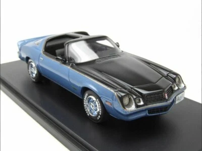 1/43 VERY RARE CHEVROLET Camaro LT 1978 Metallic Blue/Black Neo49571 Model Car - Image 1 of 4