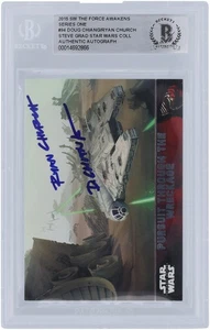 Doug Chiang & Ryan Church Star Wars Signed 2015 Topps Force Awakens #94 BGS Card - Picture 1 of 4