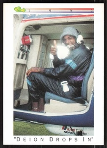 Deion Sanders (Deion Drops In), 1992 Classic I, #T80, Atlanta Braves, - Imagen 1 de 2