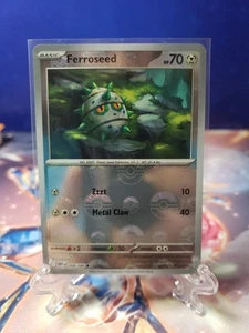 Pokemon TCG Scarlet Violet White Flare Ferroseed 068/086 Pokeball Reverse Holo - Bild 1 von 2