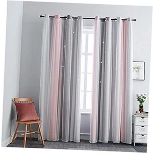 Ombre Rainbow Blackout Curtains for Kid Girls Bedroom Living Room Darking - Picture 1 of 7