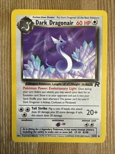Dark Dragonair 33/82 Pokemon Team Rocket Uncommon WOTC Vintage LP - Picture 1 of 2