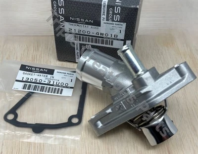Nissan Infiniti Thermostat & Gasket 21200-4W01B G35 Fx35 Qx4 350Z New OEM - Image 1 of 4