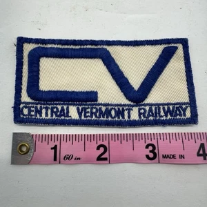 Vintage CV CENTRAL VERMONT RAILWAY Patch (Train Railroad Railway) - Picture 1 of 2