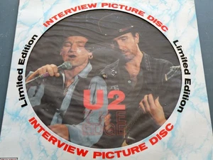 U2 BONO*THE EDGE*LIMITED EDITION INTERVIEW PICTURE DISC BAK2142 ENGLAND 12"LP NM - Picture 1 of 15