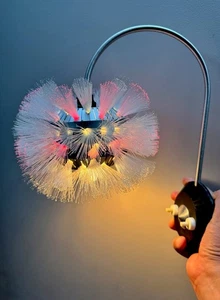 Lámpara de pared aplique futurista vintage de la URSS lámpara de fibra de vidrio de mediados de siglo - Imagen 1 de 10