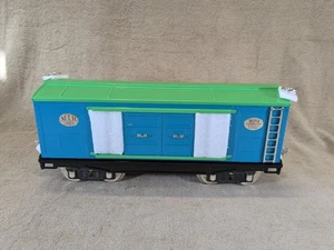 MTH 10-2039 214 Std. Gauge Box Car Clue & Lt Green w/ Nickel Trim OB - Picture 1 of 23