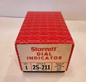 Starrett No. 25-211 Dial Indicator .0001” with New Glass - Picture 1 of 4