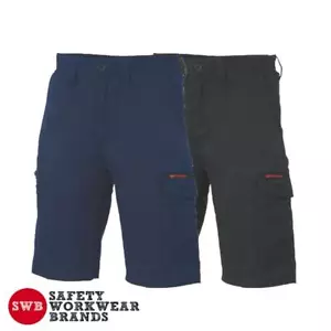 DNC Workwear Mens Digga Cool Breeze Cotton Cargo Shorts Tradesman Pockets 3351 - Picture 1 of 3