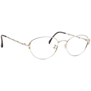 Fendi Women's Eyeglasses F 64 Palladium Oval Metal Frame Italy 51[]18 135 - Picture 1 of 6