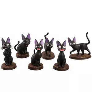 6pcs Set Ghibli Kiki’s Delivery Service Cat Jiji Gigi Figure PVC Toy Model 6.5cm - Bild 1 von 8