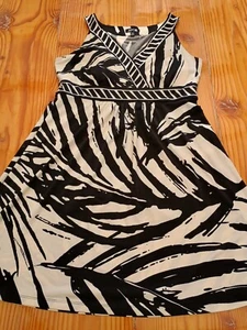Apt. para mujer 9 vestido negro blanco sin mangas talla ps petite - Imagen 1 de 10