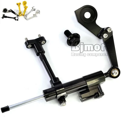 Steering Damper Stabilizer Bracket Mount Kit For Yamaha YZF R3 2015-2018/R3 ABS Foto 1 de 4