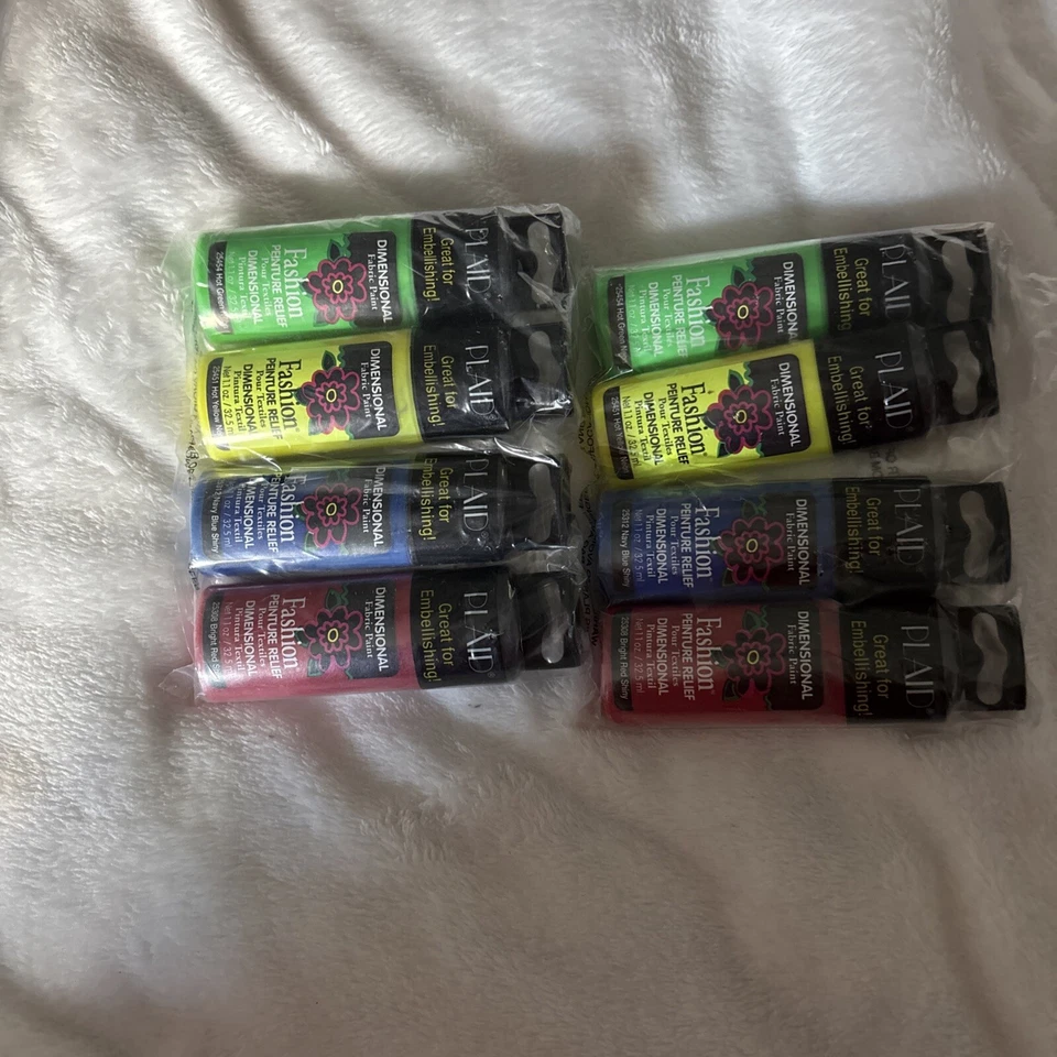 Juego de 4 pinturas textiles Lillian Vernon Foto 1 de 1