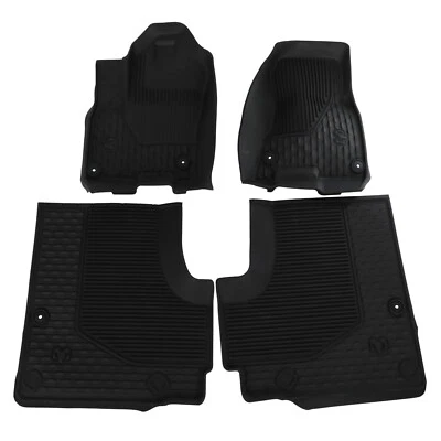 25-26 RAM 1500 CREW CAB ALL SEASON RUBBER FLOOR MATS GENUINE MOPAR 82216607AA - Изображение 1 из 4