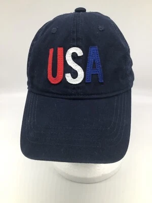 Gorra de béisbol ajustable H4 azul marino antigua de EE. UU. Foto 1 de 3