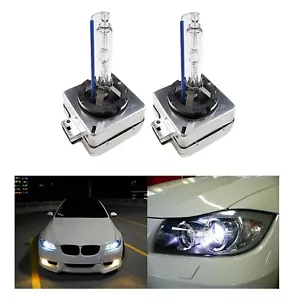 (2) D1S 35W 8000K HID Headlight Bulbs Car Blue Hue Beam Xenon Replacement Pair - Picture 1 of 12