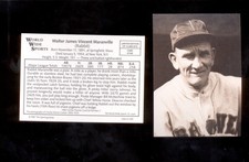 1987 Conlon WALTER JAMES "RABBIT" MARANVILLE  Hall of Fame Sporting News Card