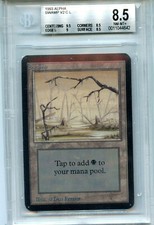 MTG Alpha Swamp V2  BGS 8.5 NM/MT+ Magic Land Card Amricons 4642
