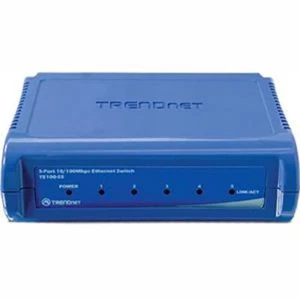 TRENDNET Fast Ethernet Internet Switch TE100-S5 Unmanaged 5-Port 10/100Mbps Auto - Picture 1 of 10