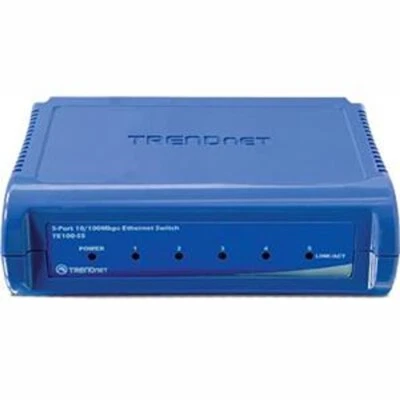 TRENDNET Fast Ethernet Internet Switch TE100-S5 Unmanaged 5-Port 10/100Mbps Auto - Image 1 of 4