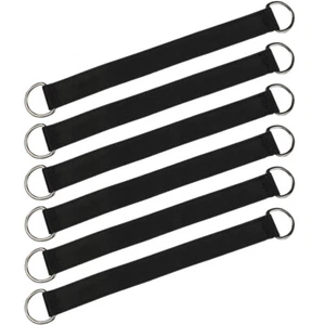 6 Pcs Swing Buckle Strap Camping Hooks Patio Hanging Tree Accessory - Picture 1 of 12