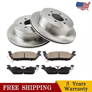 For 2004-2011 Ford F-150 Lincoln Mark LT 54111 D1012 Rear Disc Brake Rotors Pads - Bild 1 von 12
