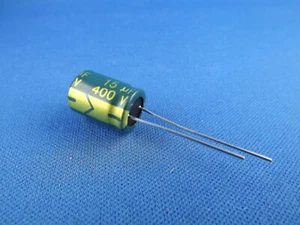 2x Elko 15uF (µF), 400V Low ESR, radial - Bild 1 von 1